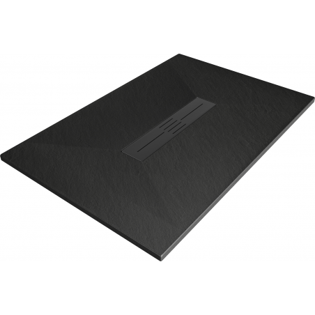 Mexen Toro SMC rectangular shower tray 120 x 80 cm, black, black cover - 43708012-B