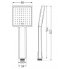 Mexen Uno DR45 flush-mount shower set, Gold - 71435DR45-50