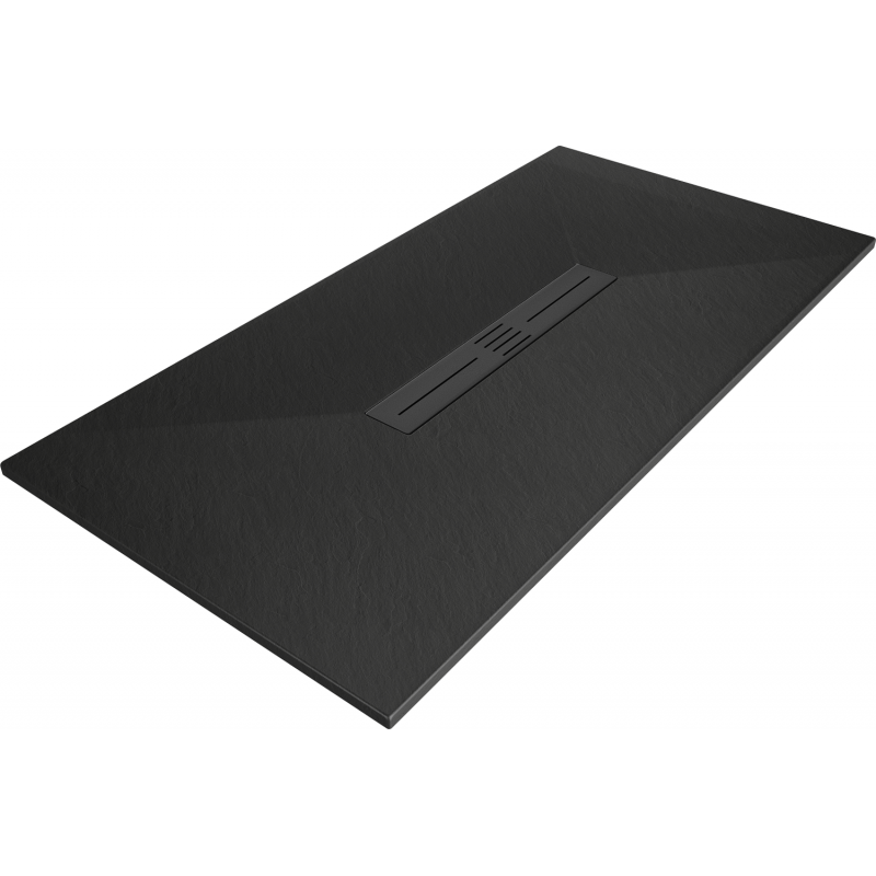 Mexen Toro Rectangular Shower Tray SMC 170 x 70 cm, Black, Black Cover - 43707017-B