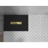 Mexen Toro rectangular SMC shower tray 140 x 70 cm, black, gold cover - 43707014-G