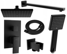 Mexen Uno DR45 flush-mount shower set, Black - 71435DR45-70