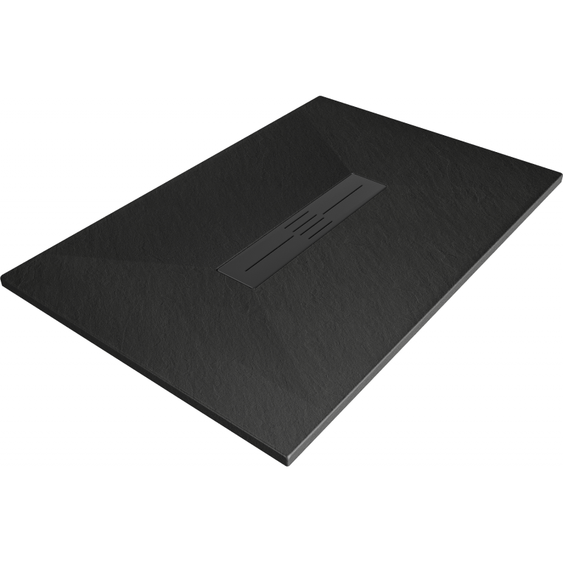 Mexen Toro rectangular shower tray SMC 120 x 70 cm, black, black cover - 43707012-B