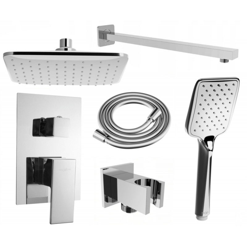 Mexen Uno DR62 flush-mount shower set, Chrome - 71435DR62-00