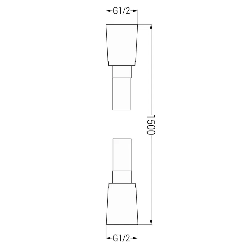 Mexen Uno DR62 concealed shower set, gold - 71435DR62-50