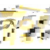 Mexen Uno DR62 flush-mount shower set, Gold - 71435DR62-50