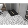 Mexen Toro SMC Rectangular Shower Tray 120 x 90 cm, Black, Gold Cover - 43709012-G