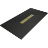 Mexen Toro rectangular shower tray SMC 180 x 70 cm, black, gold cover - 43707018-G