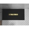Mexen Toro rectangular shower tray SMC 180 x 70 cm, black, gold cover - 43707018-G