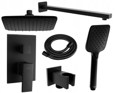 Mexen Uno DR62 flush-mount shower set, Black - 71435DR62-70