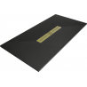 Mexen Toro rectangular SMC shower tray 160 x 90 cm, black, gold cover - 43709016-G