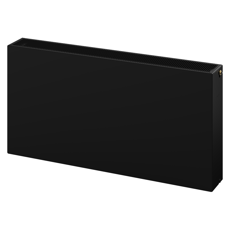 Mexen Flat CCF33 Panel Radiator 400 x 800 mm, Bottom Central Connection, 1265 W, Black - W6C33F-040-080-70
