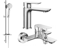 Mexen Alfa DQ40 bathtub set, Chrome - 745703DQ40-00