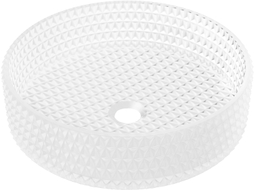 Mexen Aura glass countertop sink 39 x 39 cm, frosted glass - 24013930