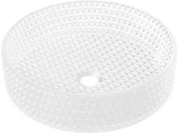 Mexen Aura glass countertop washbasin 39 x 39 cm, frosted glass - 24013930