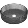 Mexen Aura glass countertop washbasin 39 x 39 cm, black - 24013970