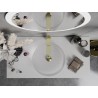 Mexen Aura glass countertop sink 39 x 39 cm, frosted glass - 24013930