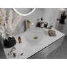 Mexen Aura glass countertop sink 39 x 39 cm, frosted glass - 24013930