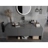 Mexen Dora glass countertop washbasin 34 x 34 cm, transparent - 24113400