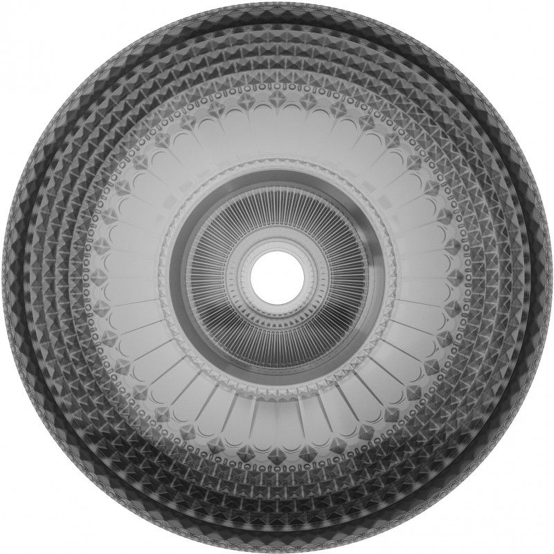 Mexen Heba glass countertop washbasin 45 x 45 cm, black - 24064570