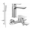 Mexen Alfa DF72 bathtub set, Chrome - 745703DF72-00