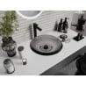 Mexen Heba glass countertop washbasin 45 x 45 cm, black - 24064570