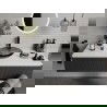 Mexen Heba glass worktop washbasin 45 x 45 cm, Black - 24064570