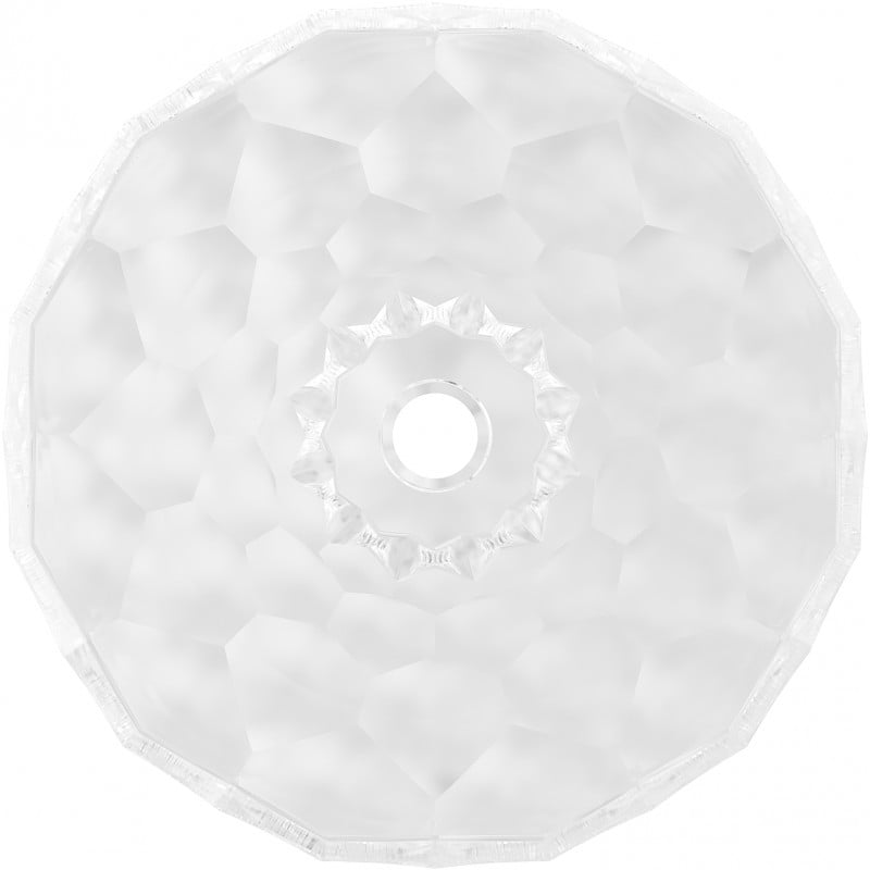 Mexen Inga glass countertop washbasin 44 x 44 cm, transparent - 24074400