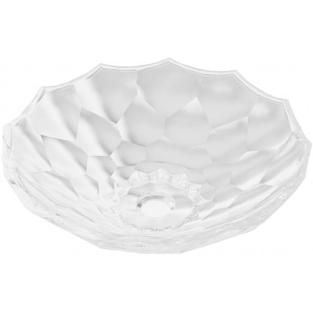 Mexen Inga glass countertop washbasin 44 x 44 cm, transparent - 24074400