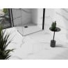 Mexen Stone+ square composite shower tray 70 x 70 cm, white, black cover - 44107070-B