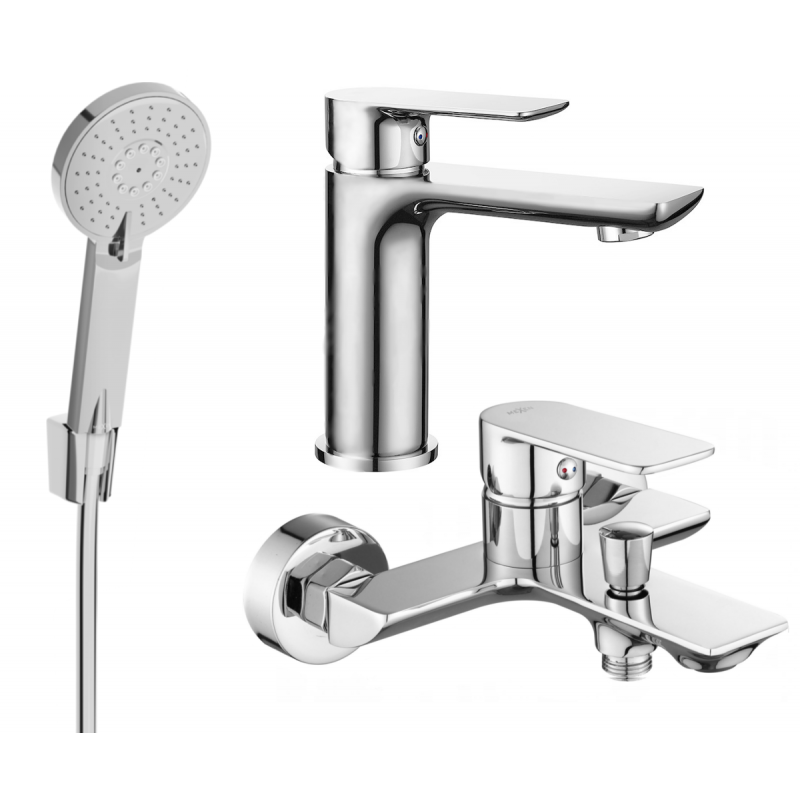 Mexen Alfa R40 Bath Set, Chrome - 745703R40-00