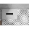 Mexen Toro rectangular SMC shower tray 140 x 70 cm, white, black cover plate - 43107014-B