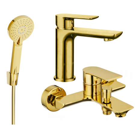 Mexen Alfa R40 bathtub set, Gold - 745703R40-50