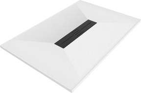 Mexen Toro Rectangular Shower Tray SMC 140 x 70 cm, White, Black Cover - 43107014-B