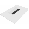 Mexen Toro rectangular SMC shower tray 100 x 80 cm, white, black cover - 43108010-B