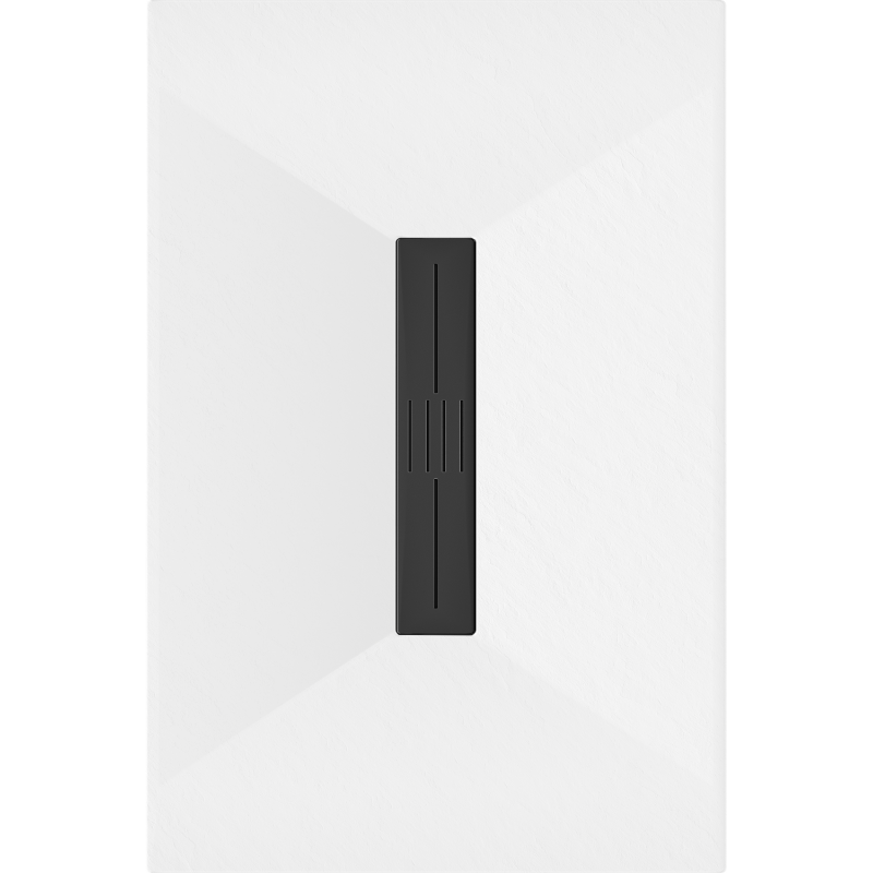 Mexen Toro rectangular shower tray SMC 100 x 80 cm, white, black cover - 43108010-B