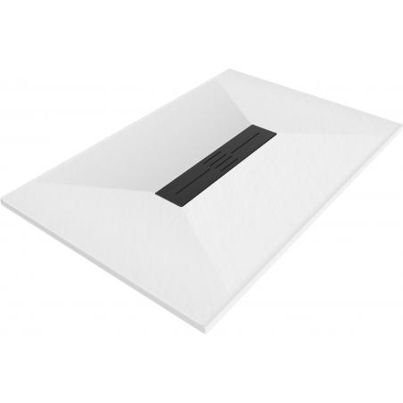 Mexen Toro rectangular SMC shower tray 100 x 90 cm, white, black cover - 43109010-B