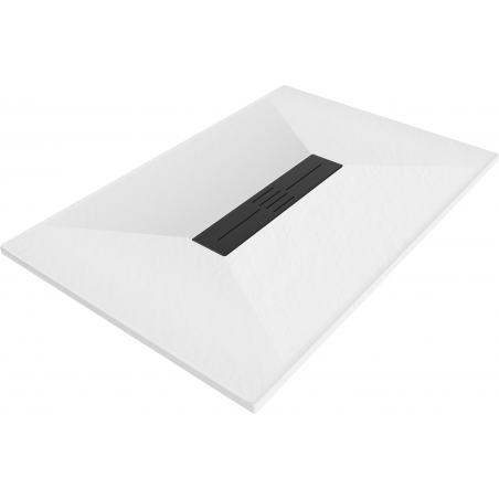 Mexen Toro rectangular shower tray SMC 130 x 90 cm, white, black cover - 43109013-B