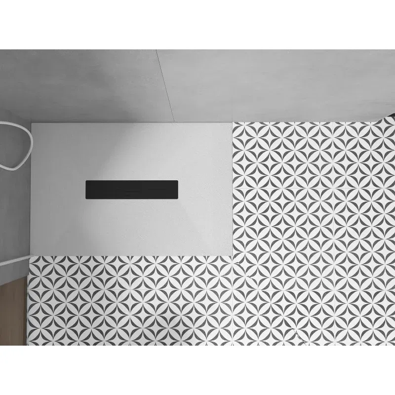 Mexen Toro rectangular shower tray SMC 130 x 90 cm, white, black cover - 43109013-B