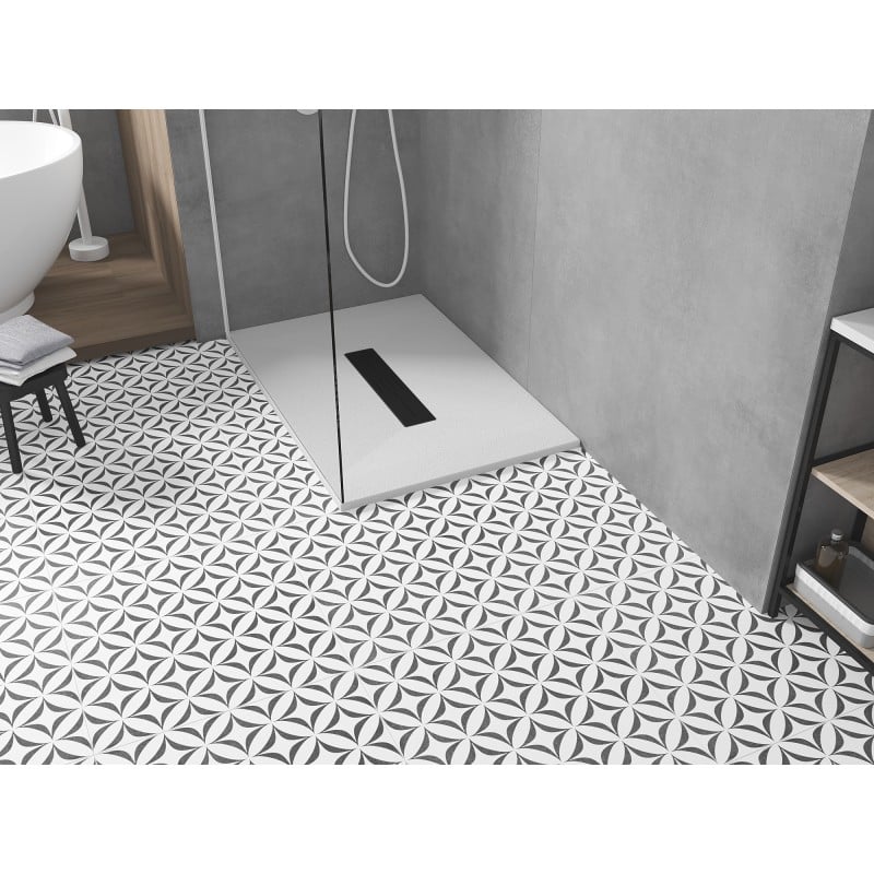 Mexen Toro rectangular shower tray SMC 140 x 90 cm, white, black cover - 43109014-B