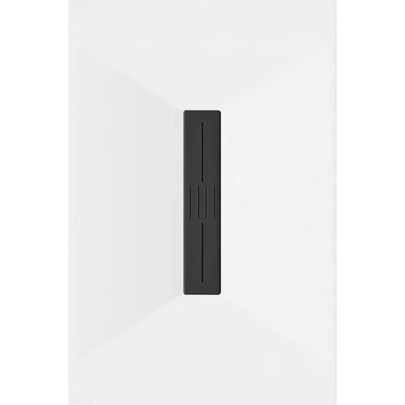 Mexen Toro rectangular shower tray SMC 130 x 90 cm, white, black cover - 43109013-B