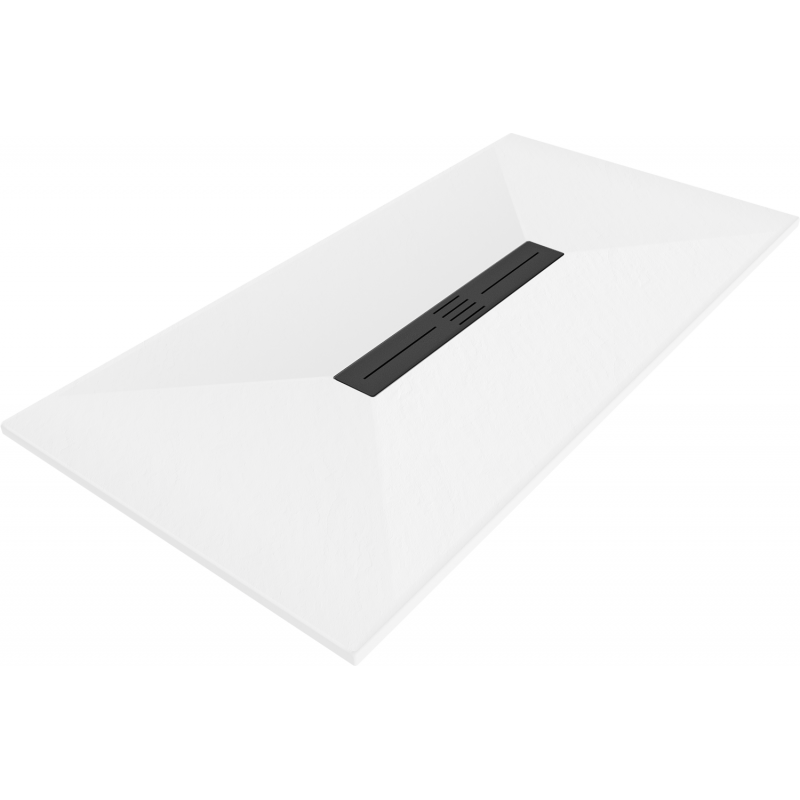 Mexen Toro Rectangular Shower Tray SMC 150 x 70 cm, White, Black Cover - 43107015-B