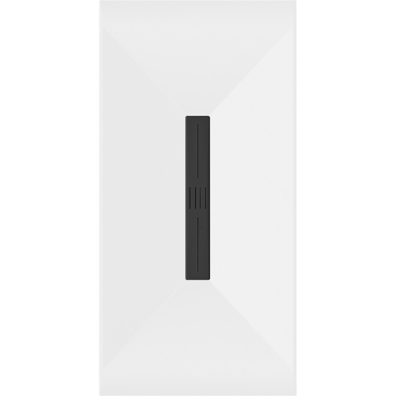 Mexen Toro rectangular shower tray SMC 150 x 70 cm, white, black cover - 43107015-B