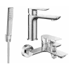 Mexen Alfa R72 bathtub set, Chrome - 745703R72-00