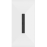 Mexen Toro rectangular SMC shower tray 160 x 80 cm, white, black cover - 43108016-B