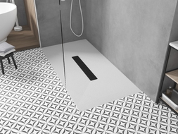 Mexen Toro rectangular SMC shower tray 200 x 80 cm, white, black cover - 43108020-B