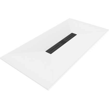 Mexen Toro rectangular shower tray SMC 150 x 90 cm, white, black cover - 43109015-B