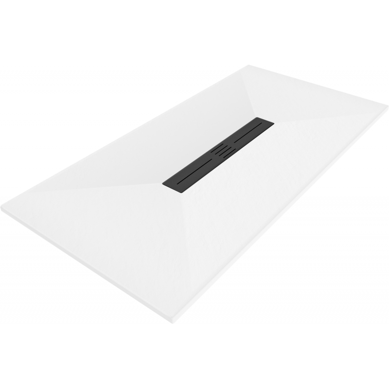 Mexen Toro rectangular shower tray SMC 200 x 90 cm, white, black cover - 43109020-B