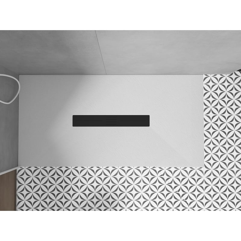 Mexen Toro rectangular SMC shower tray 200 x 90 cm, white, black cover - 43109020-B