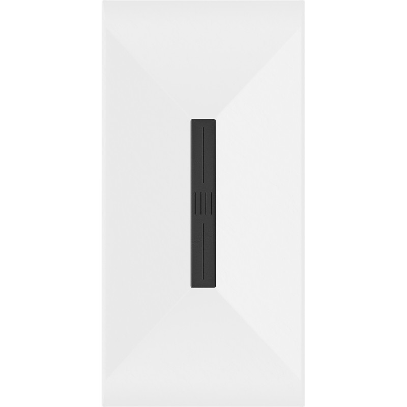 Mexen Toro rectangular shower tray SMC 200 x 90 cm, white, black cover - 43109020-B