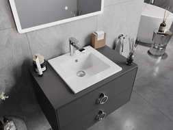 Mexen Atena countertop sink 41 x 41 cm, white - 25014100